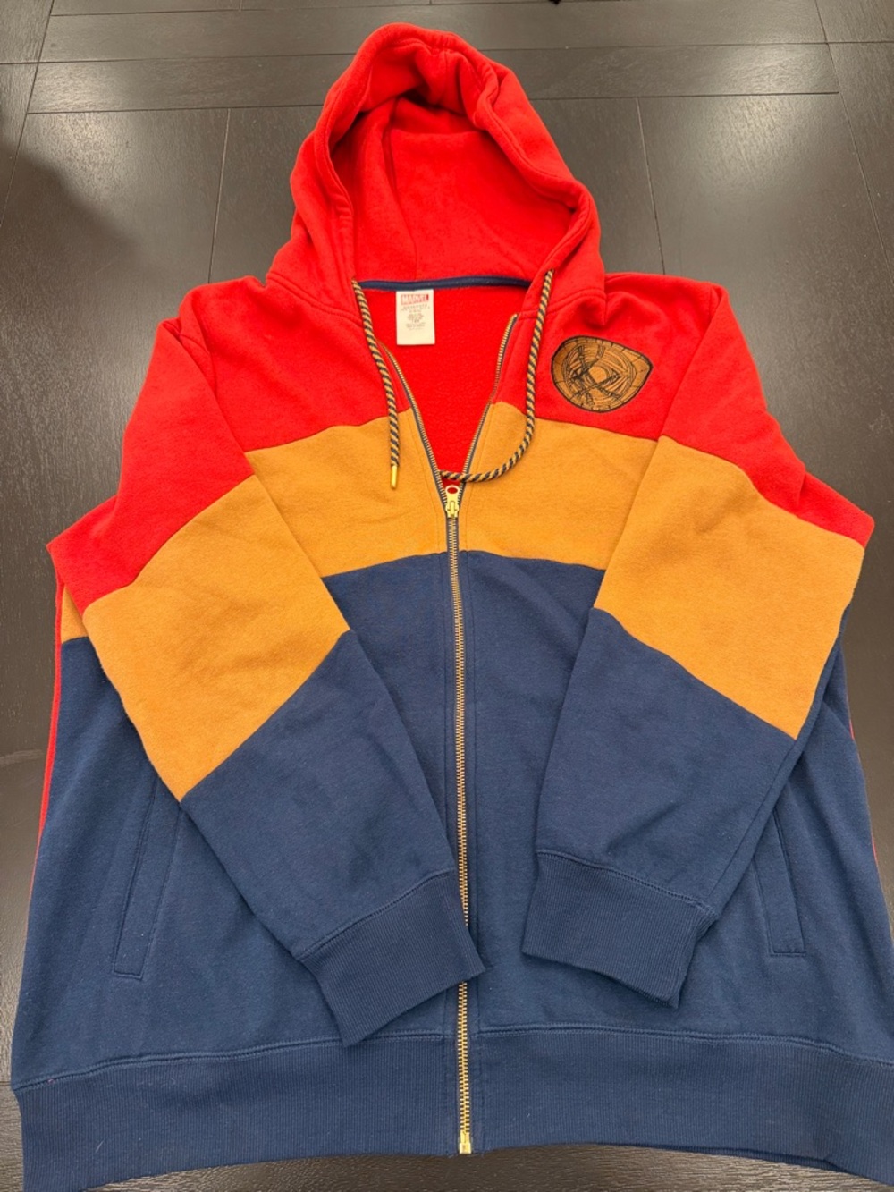 Marvel Dr. Strange Zip Hoodie in Red, Mustard & Navy